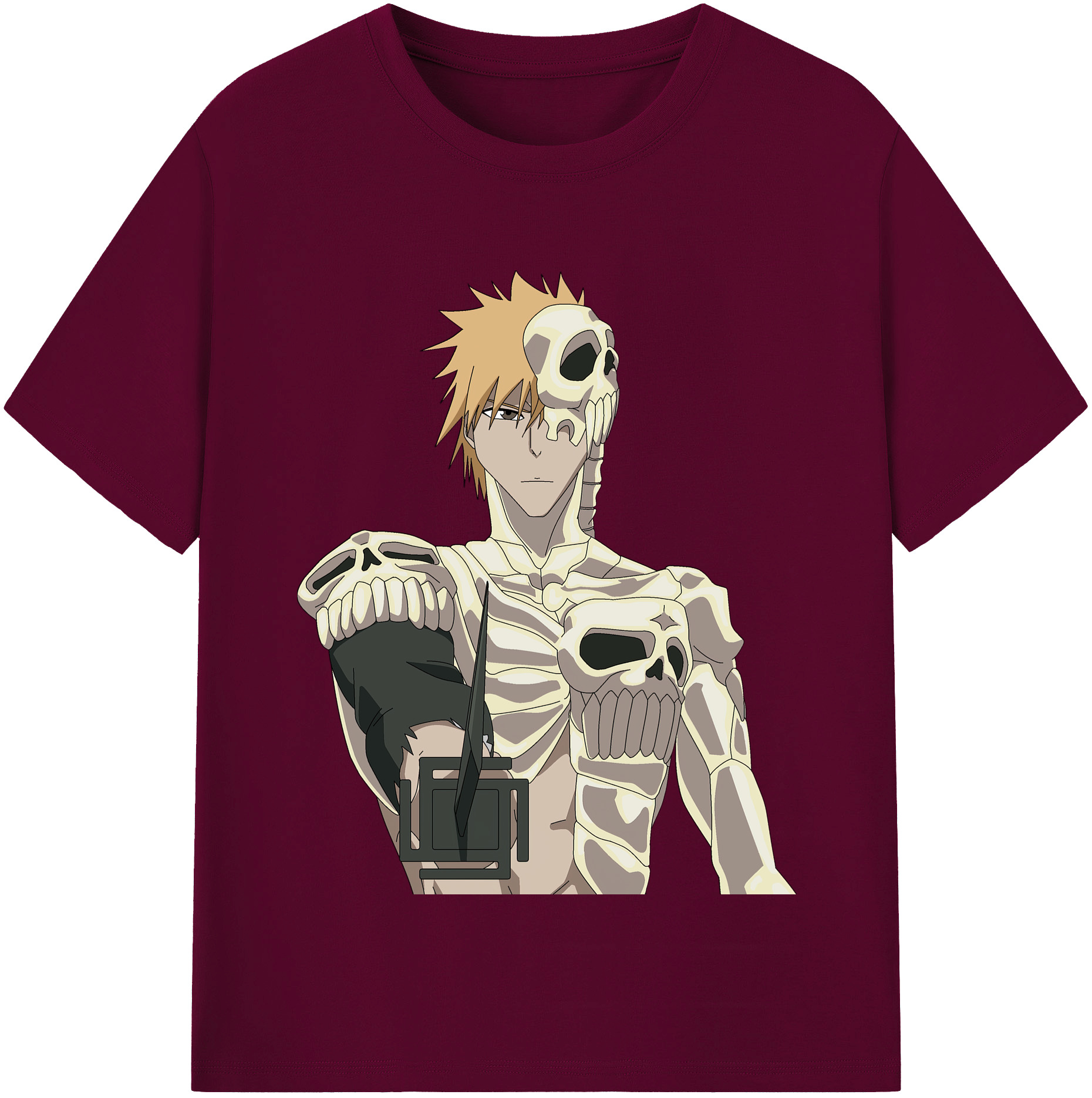 （画像用） ブリーチ 黒崎一護（くろさき いちご）BLEACH Kurosaki Ichigo レディースカジュアルプリントTシャツ（綿100％）